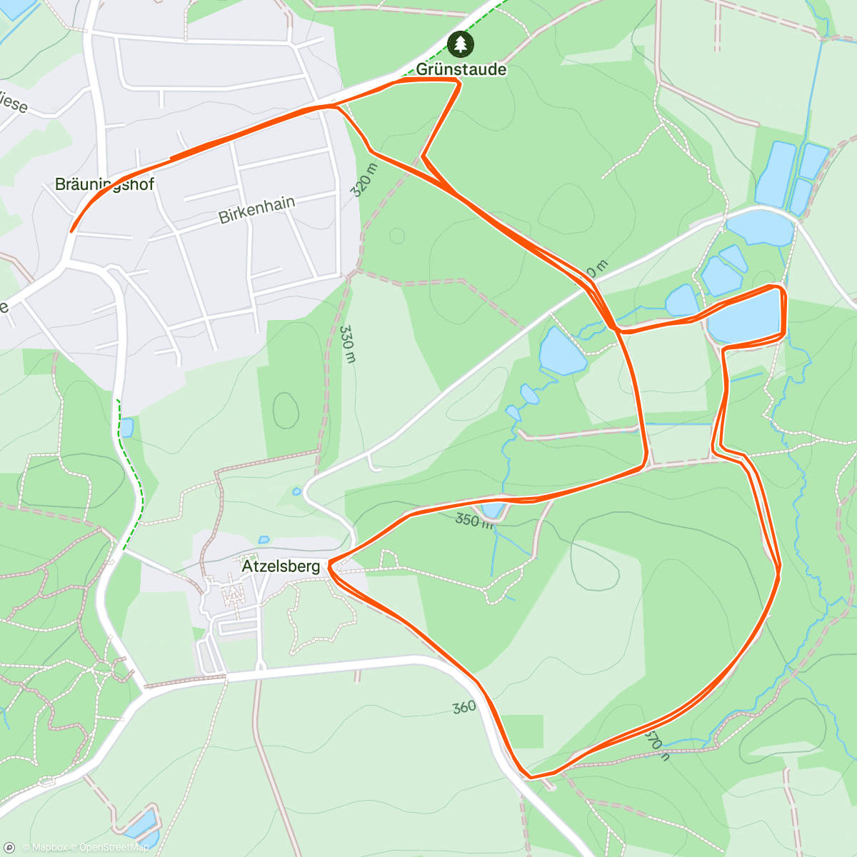 Mapa da atividade, Bräuningshofer Silvesterlauf 🥇