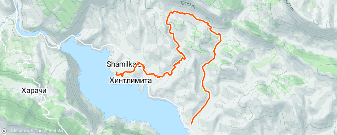 Map of the activity, Тренировка (день)