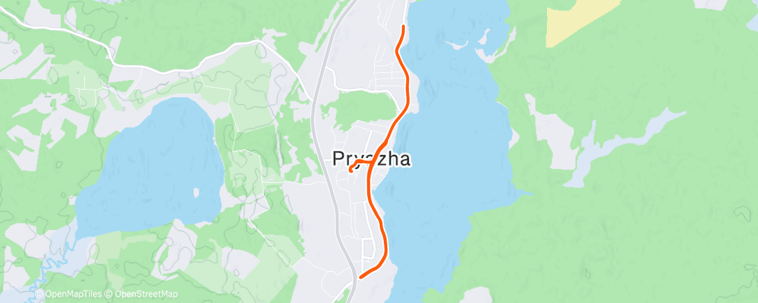 Карта физической активности (Morning Run)