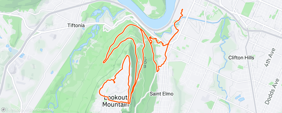 Map of the activity, Lookout cruiser