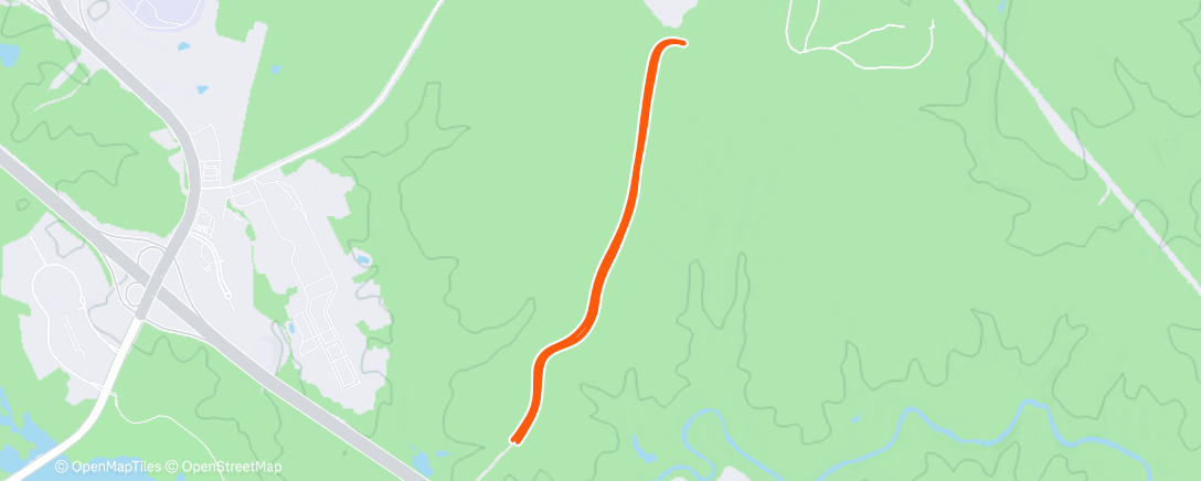 Map of the activity, Morning Run