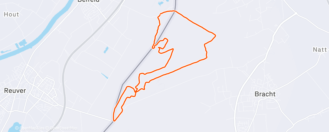 Map of the activity, Namiddagloop