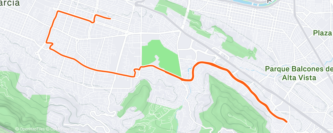 Map of the activity, Morning Ride