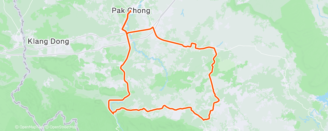 Map of the activity, Morning Ride