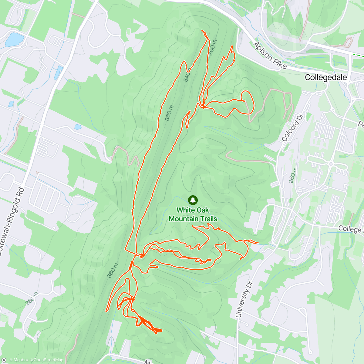 活动地图，Evening E-Mountain Bike Ride