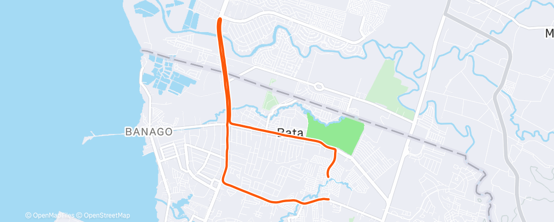 Map of the activity, heatstroke