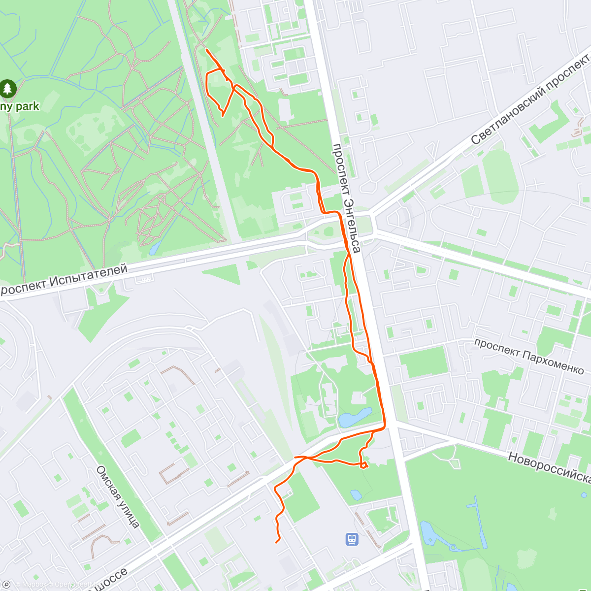 Map of the activity, С мохнатиками погулять