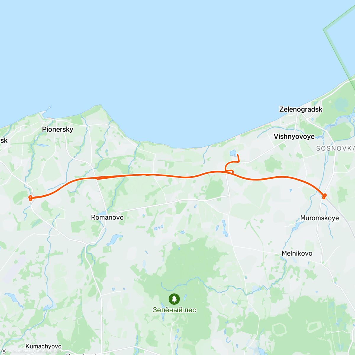 Map of the activity, Relax