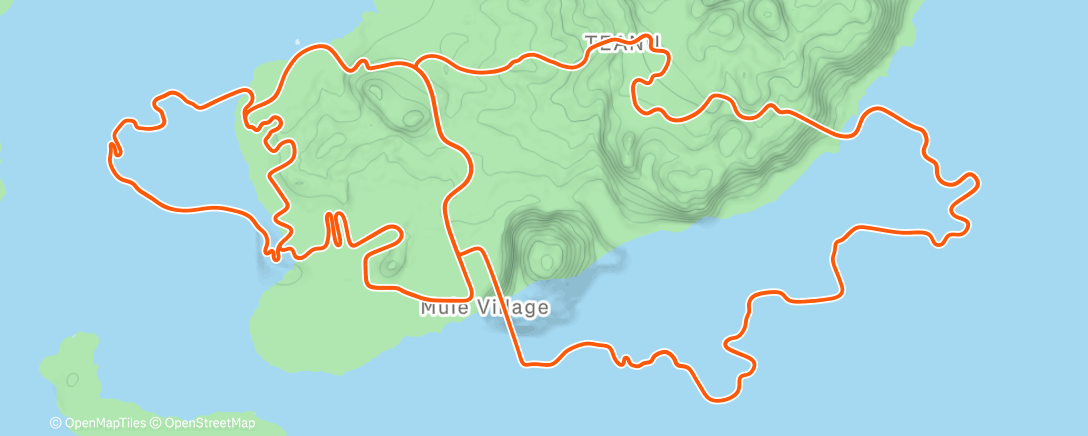 Map of the activity, Zwift - Triple Flat Loops in Watopia