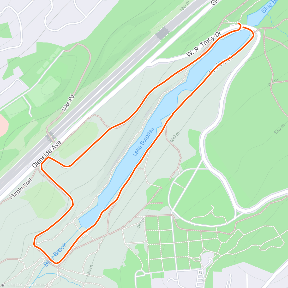Map of the activity, Muddy Lake Surprise