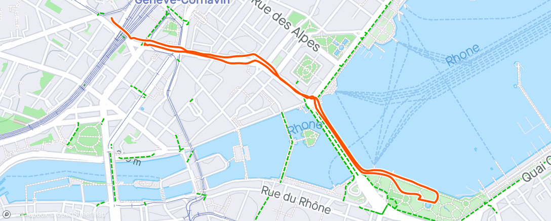 アクティビティ「Marche dans l'après-midi」の地図