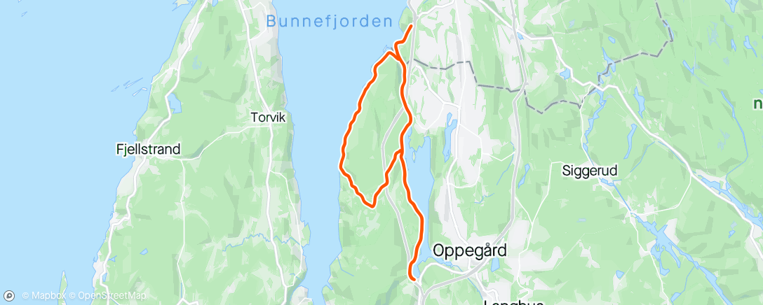 Map of the activity, Svartskog og hjulet ganger to