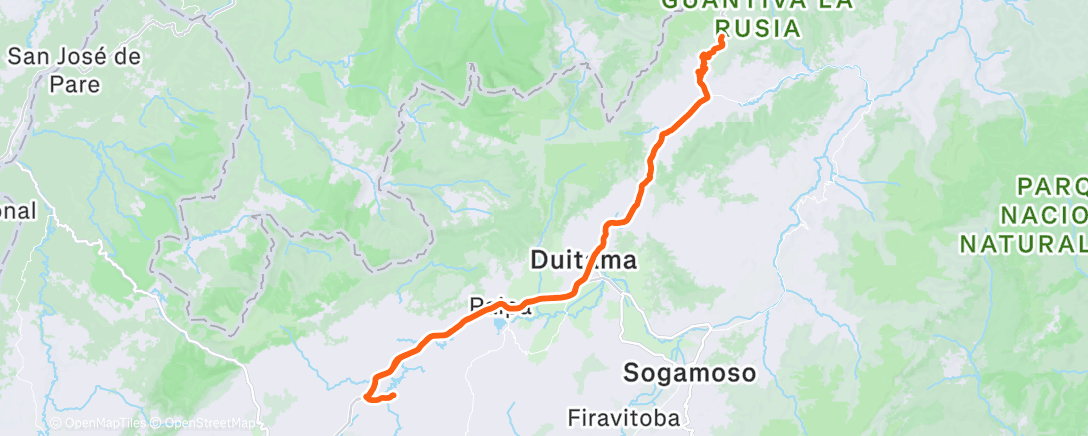 Map of the activity, Vuelta ciclista por la mañana