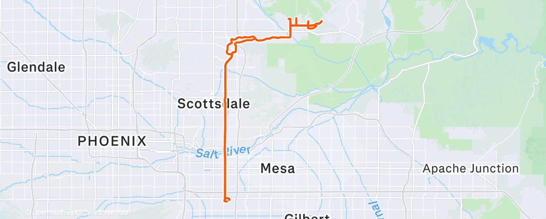 Map of the activity, Morning Ride