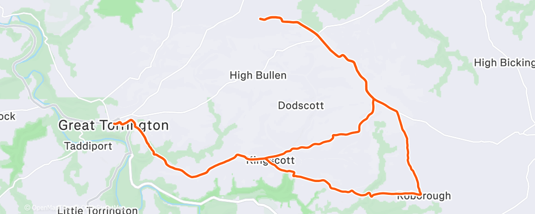 Map of the activity, Shopping ride