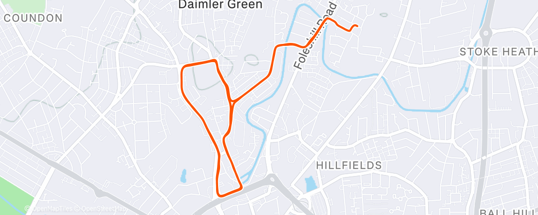 Map of the activity, Wet & Wonderful 🌧🙌😄