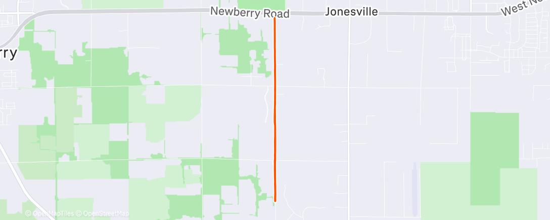 Map of the activity, Christmas Run with Kate