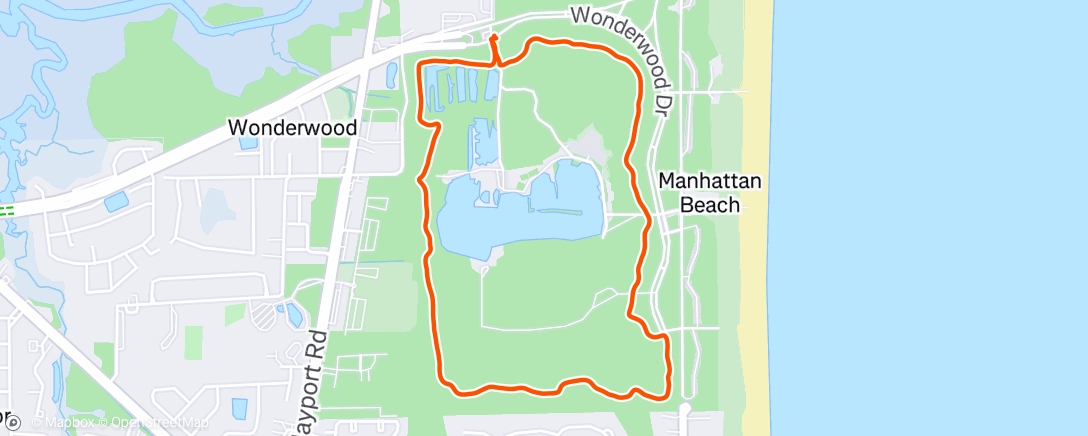 Map of the activity, Morning Hike