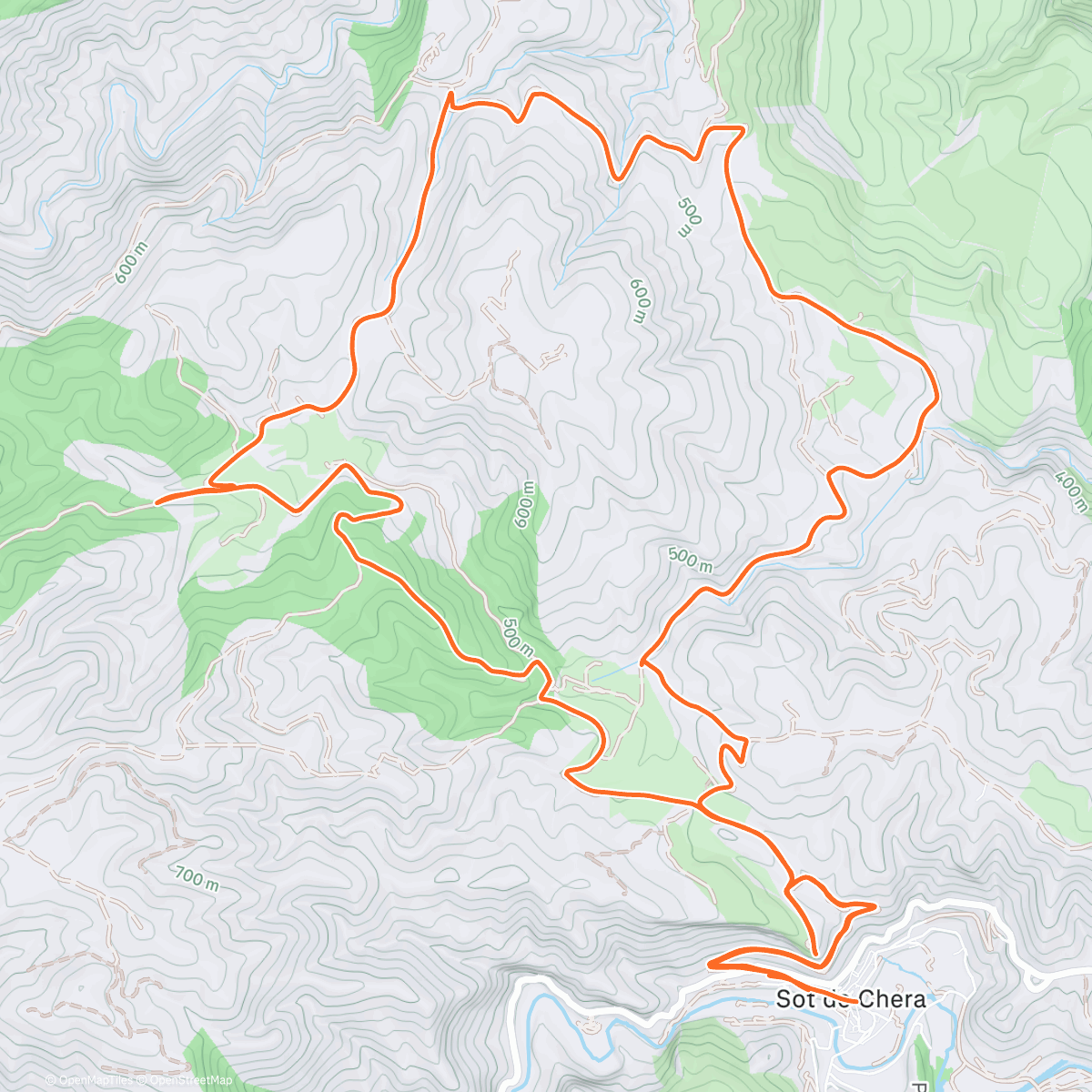 Map of the activity, Con los Reyes Magos