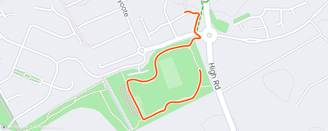 Map of the activity, Doggy walk