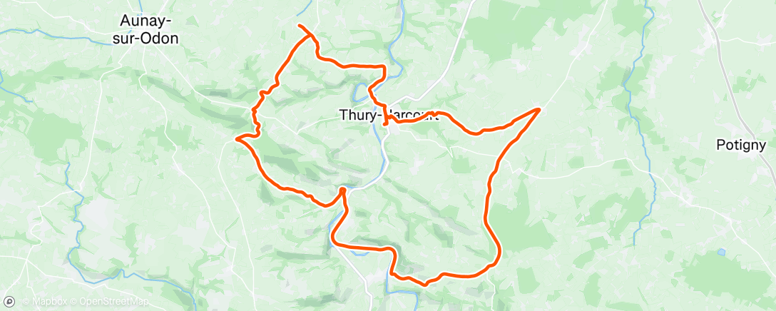 Map of the activity, Afternoon Ride