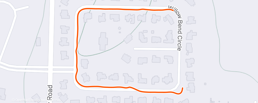 Карта физической активности (Afternoon Run)