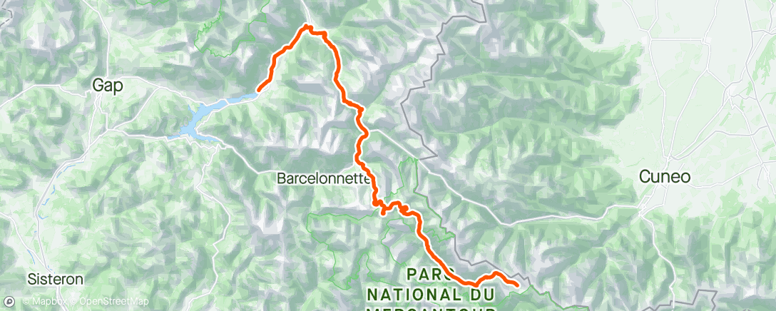 Map of the activity, TOUR stage 19