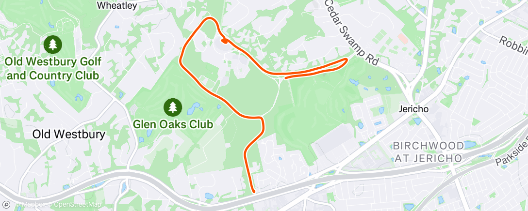 Map of the activity, 晨间跑步