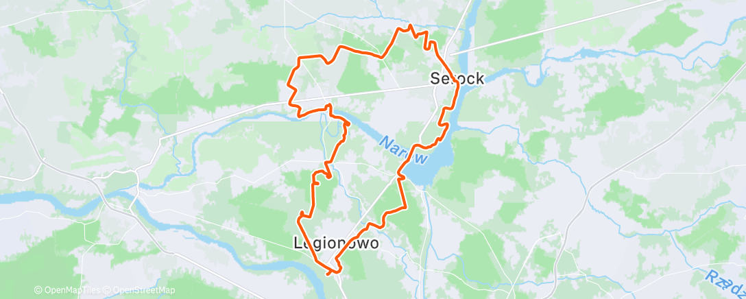 Map of the activity, Morning Ride