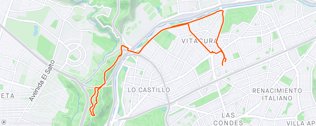 活动地图，Vuelta en bicicleta de montaña matutina