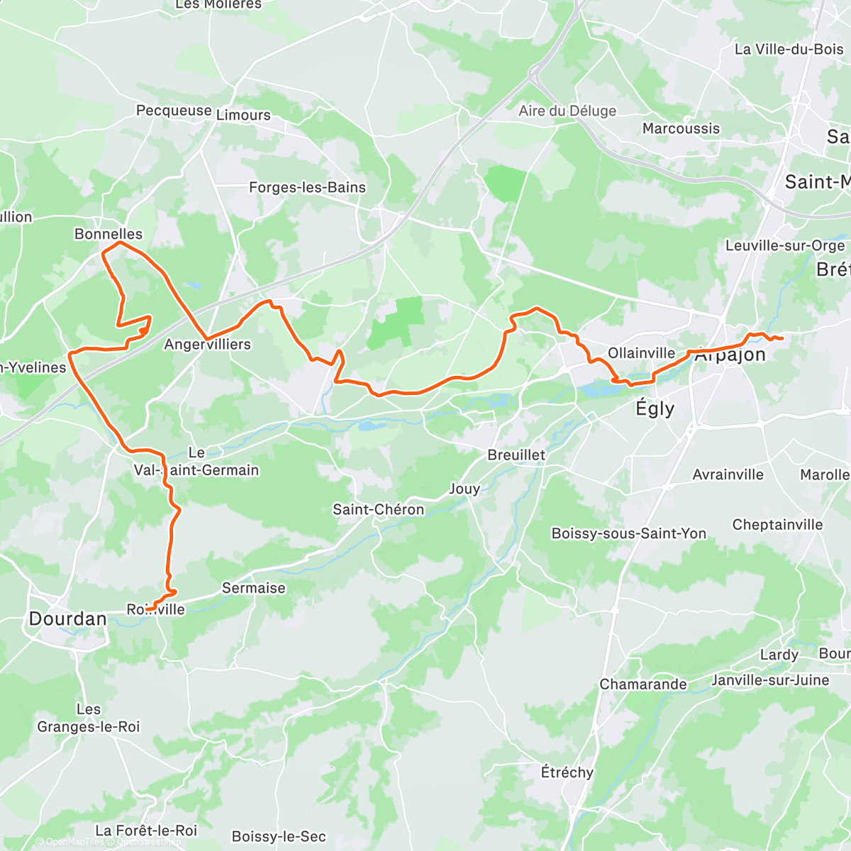 Map of the activity, Gravel dans l'après-midi 🤩