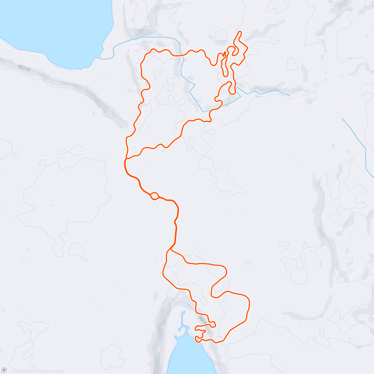 Map of the activity, Zwift - 10x1min MAP (Max Aerobic) in Makuri Islands
