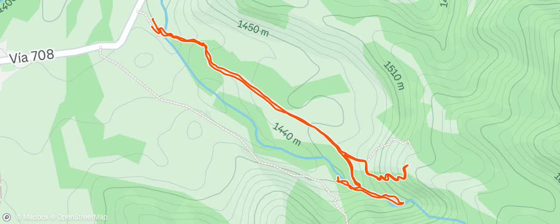 Map of the activity, Morning Hike