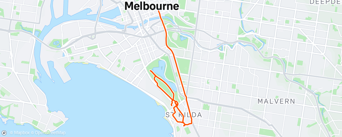 Map of the activity, Afternoon Ride