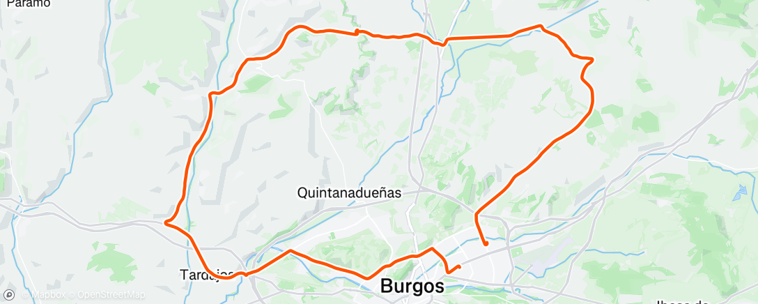 Map of the activity, Rebolledas arriba