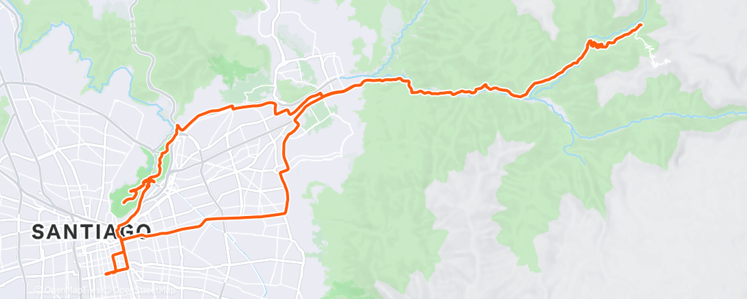 Map of the activity, Bicicleta por la mañana