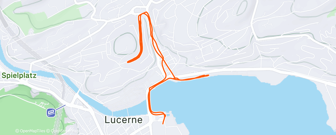 Map of the activity, Abendlauf