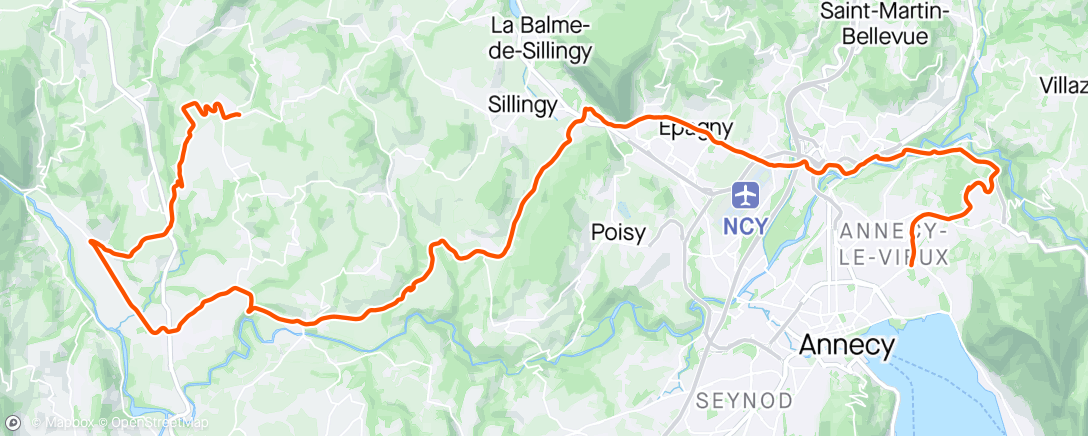Map of the activity, Commuting retour rallonge