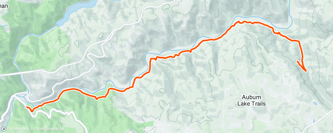 Map of the activity, Quarry and up toward Cool