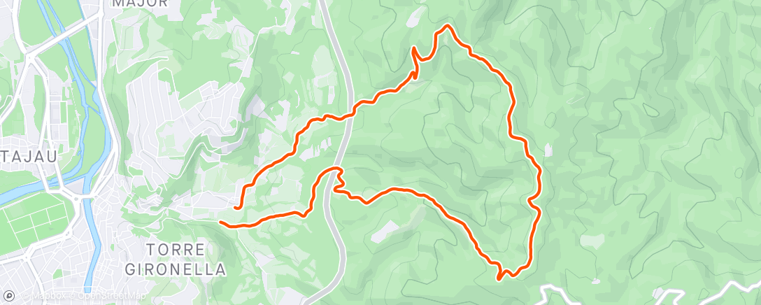 Map of the activity, Lunch Run