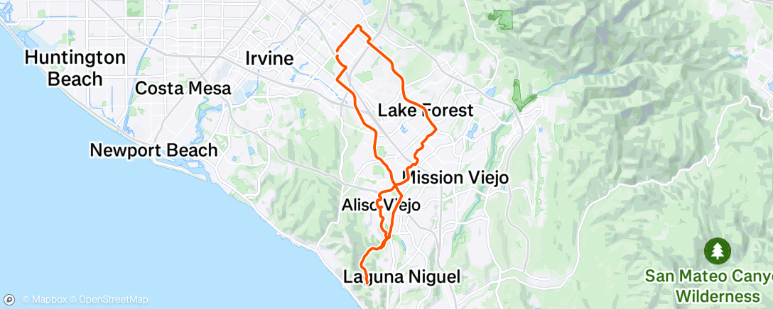 Map of the activity, Morning Ride