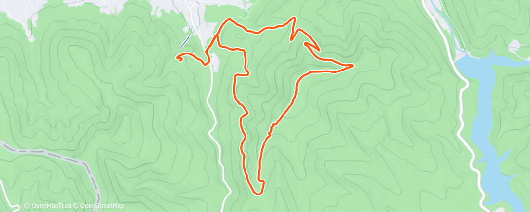 Map of the activity, Lunch Trail Run