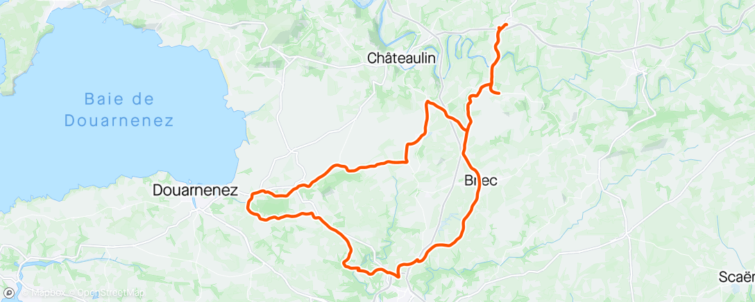 Map of the activity, Sortie vélo le matin