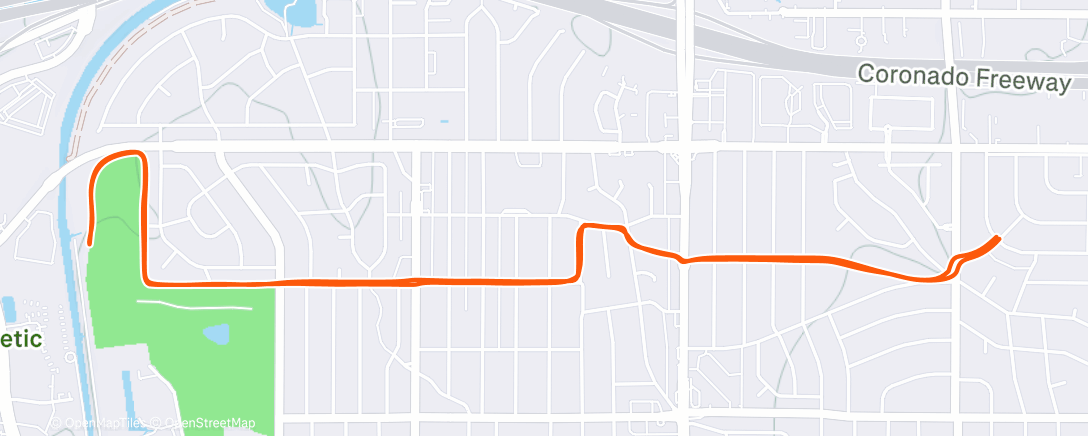 Map of the activity, Garmin called me unproductive