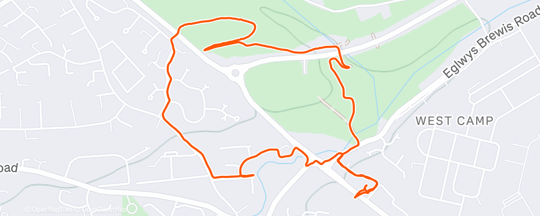 Map of the activity, Morning Walk