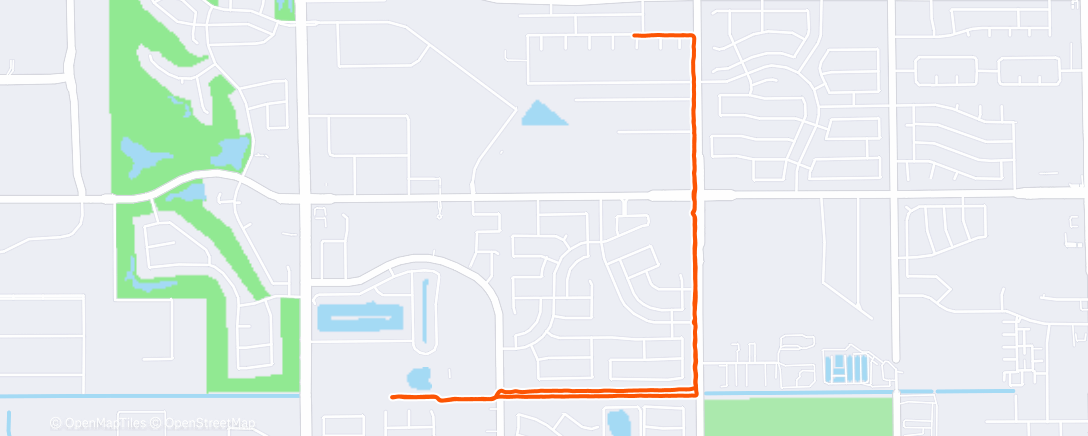 Map of the activity, Easy + Strides