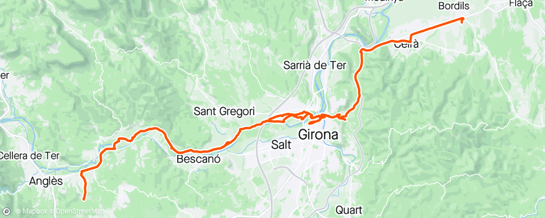 Mapa de la actividad (Last and first km of the traka100 + getting lost about 100 times 😂)