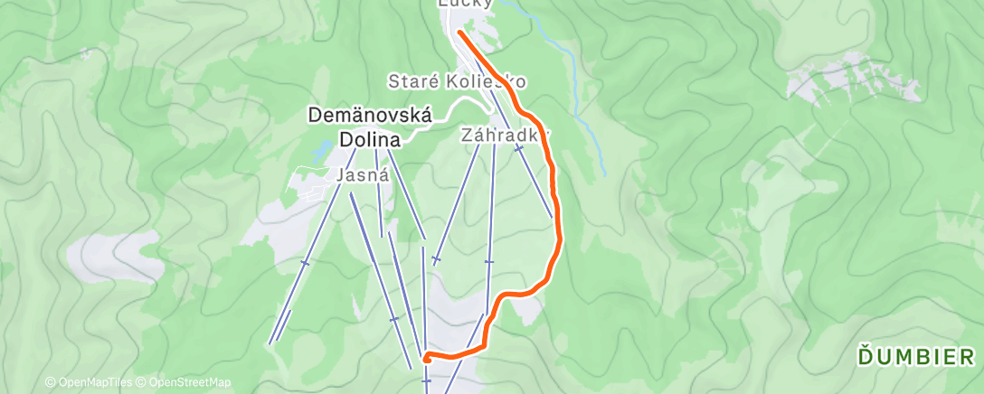 Map of the activity, Ski Nordisch am Morgen