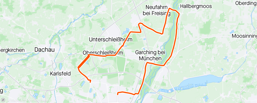 Map of the activity, Fahrt am Nachmittag