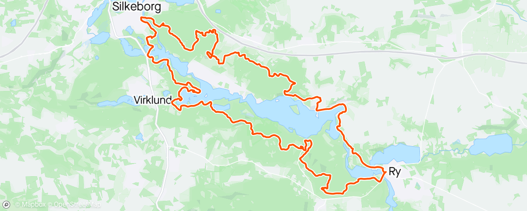 「Julsø Ultra Classic 60 km」活動的地圖